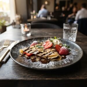 Banana & Strawberry Crepe